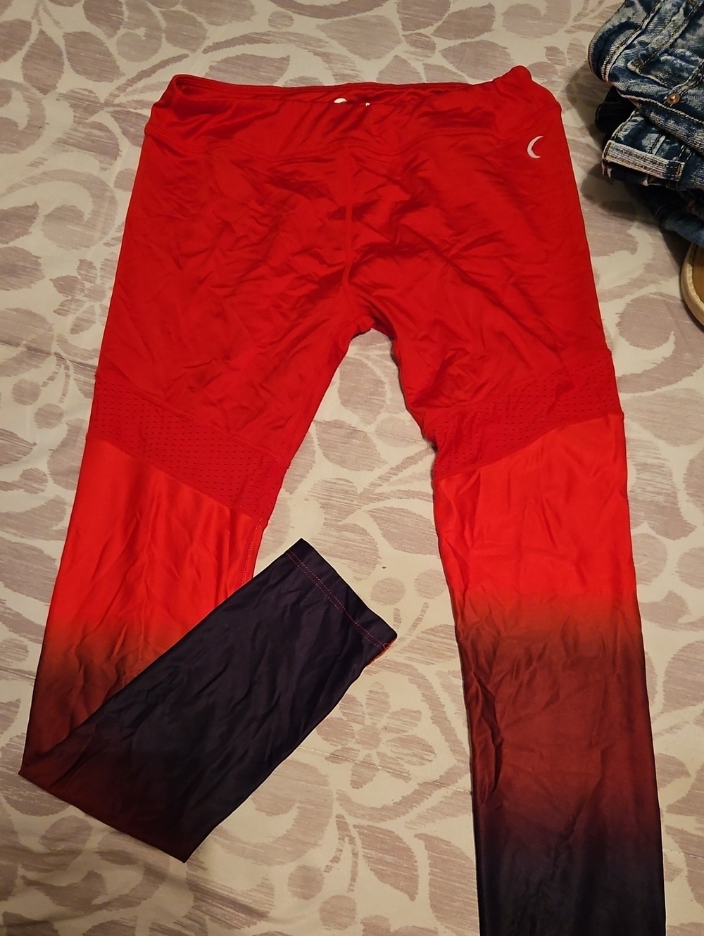 ZYIA Girls Red Ombre Leggings